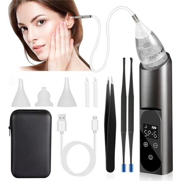 6 Levels Strong Suction Electric Ear Cleaner Ear Vacuum Wax Remover - Picture 8 of 8